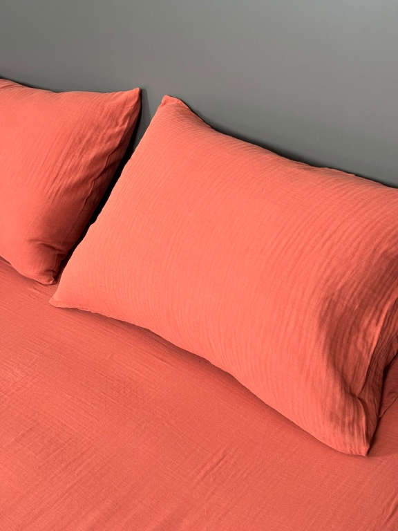 SARRA HOME MÜSLİN ÇİFT KİŞİLİK LASTİKLİ ÇARŞAF TAKIMI