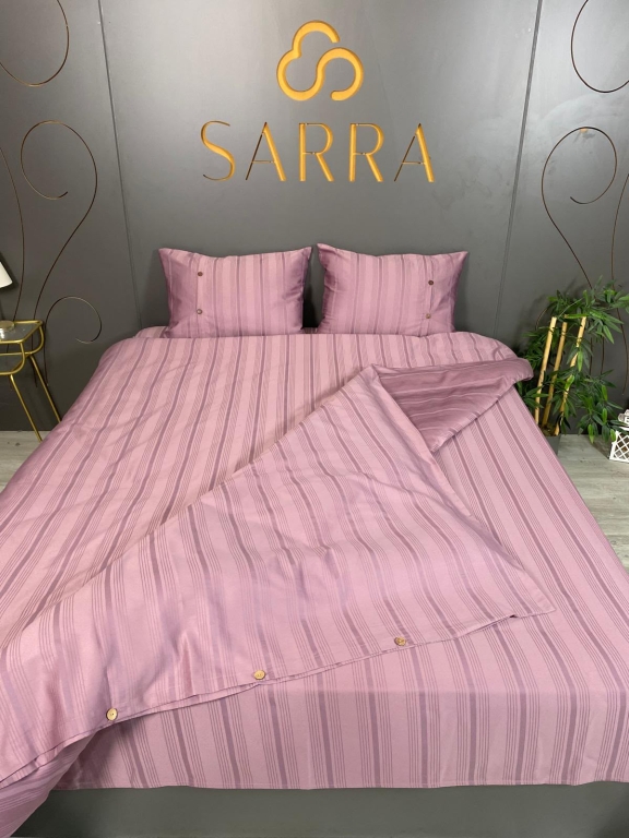 SARRA HOME ÇİFT KİŞİLİK ARMÜRLÜ PAMUK SATEN NEVRESİM TAKIMI
