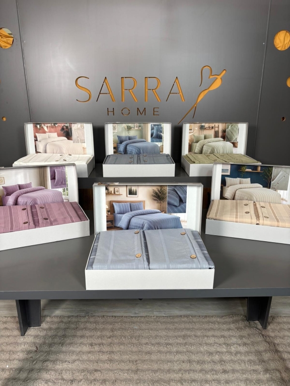 SARRA HOME ÇİFT KİŞİLİK ARMÜRLÜ PAMUK SATEN NEVRESİM TAKIMI