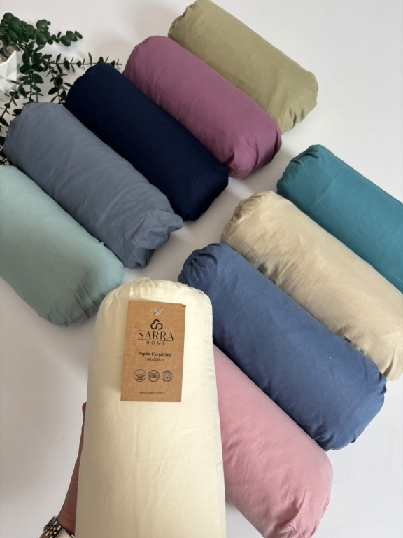 SARRA HOME 160x200 POPLİN ÇARŞAF SETİ