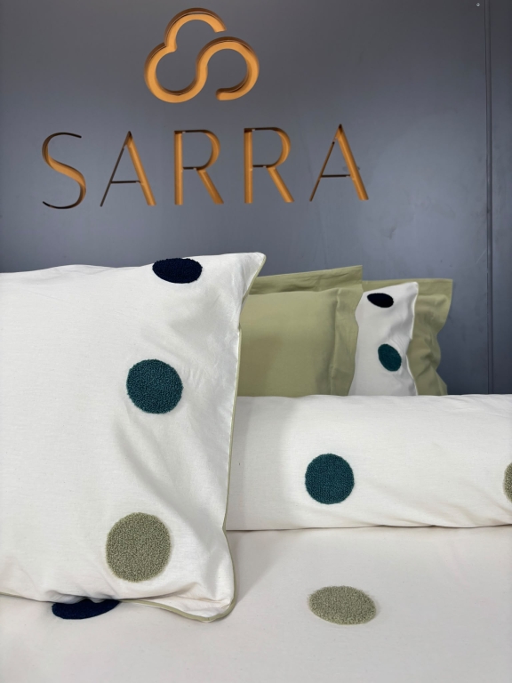 SARRA HOME PUF NAKIŞLI ÇİFT KİŞİLİK NEVRESİM TAKIMI