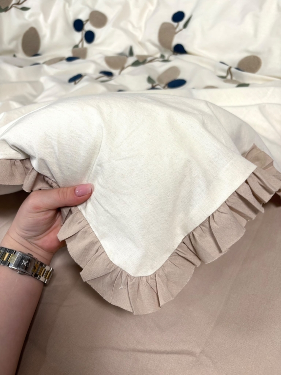 SARRA HOME PUF NAKIŞLI ÇİFT KİŞİLİK NEVRESİM TAKIMI