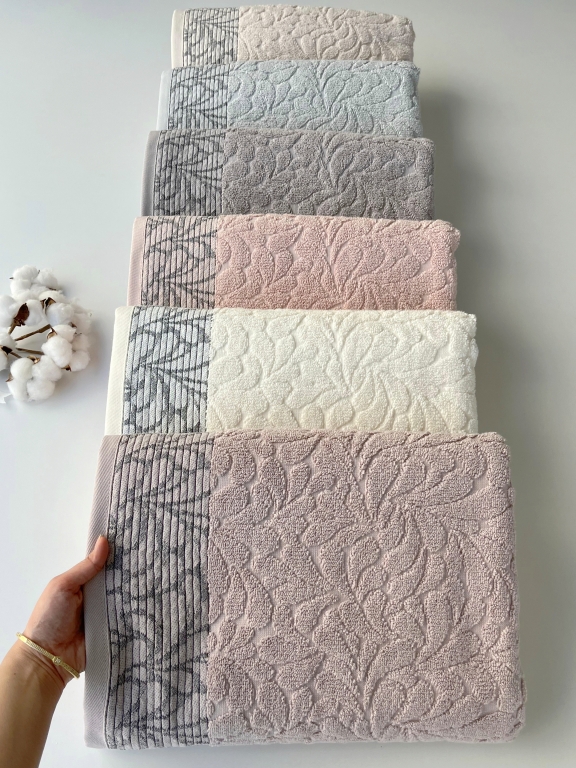 90X150 SARRA SARE DİKİŞLİ DAMLA BANYO HAVLUSU
