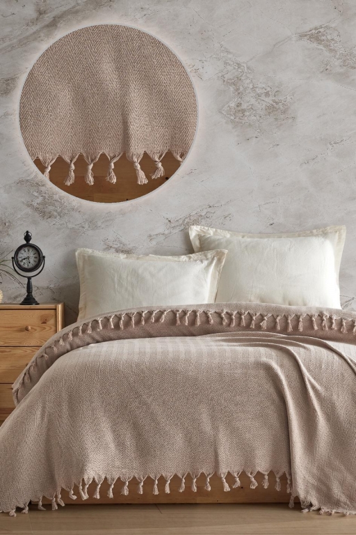 200x230 SARRA ÇİFT KİŞİLİK NATURAL PİKE