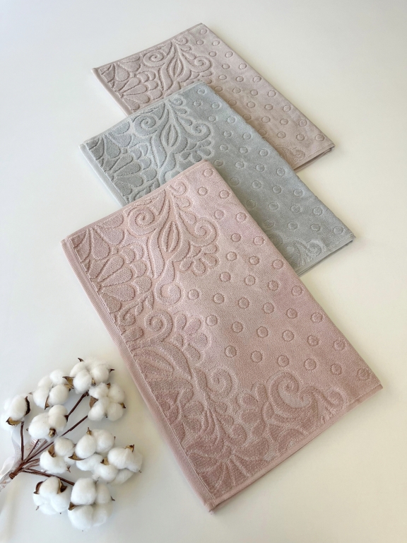50x90 SARRA RENKLİ FİRUZE 3'LÜ HAVLU