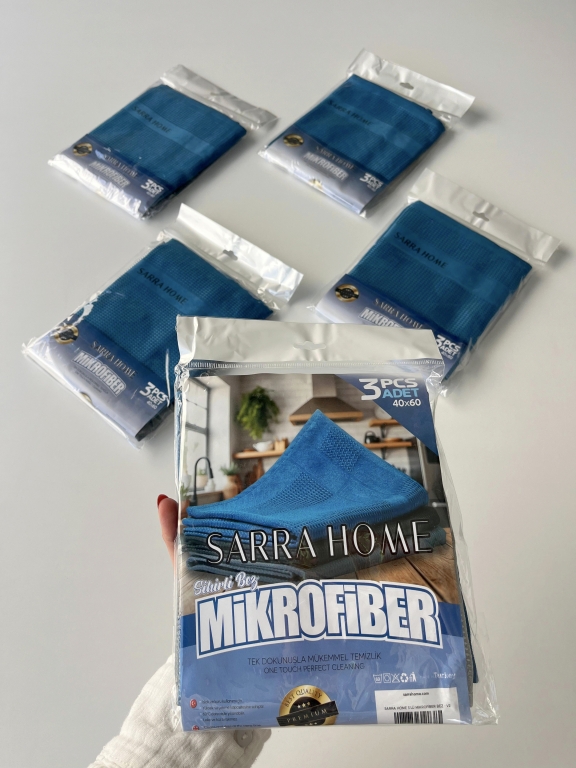 SARRA HOME 3’LÜ MİKROFİBER BEZ - V2