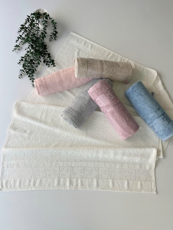MYSOFT 90X150  6'LI PVC BAMBU HAVLU