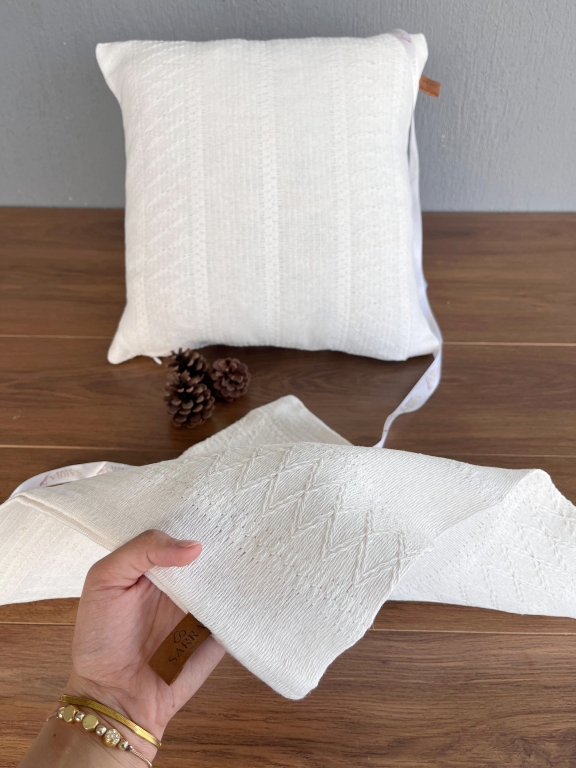 SARRA 40x40 NATURAL OTANTİK KIRLENT KILIFI