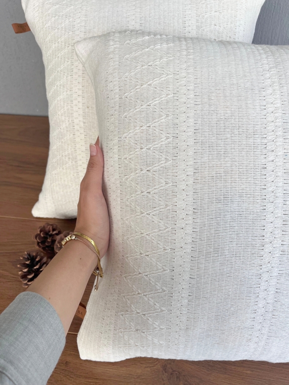 SARRA 40x40 NATURAL OTANTİK KIRLENT KILIFI