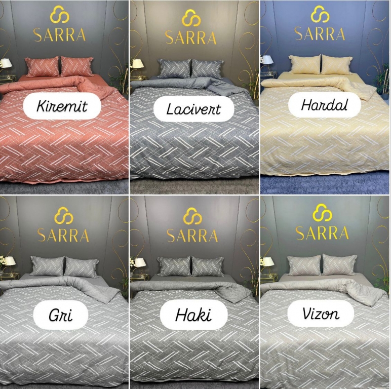SARRA HOME ÇİFT KİŞİLİK NEVRESİM TAKIMI - LUA