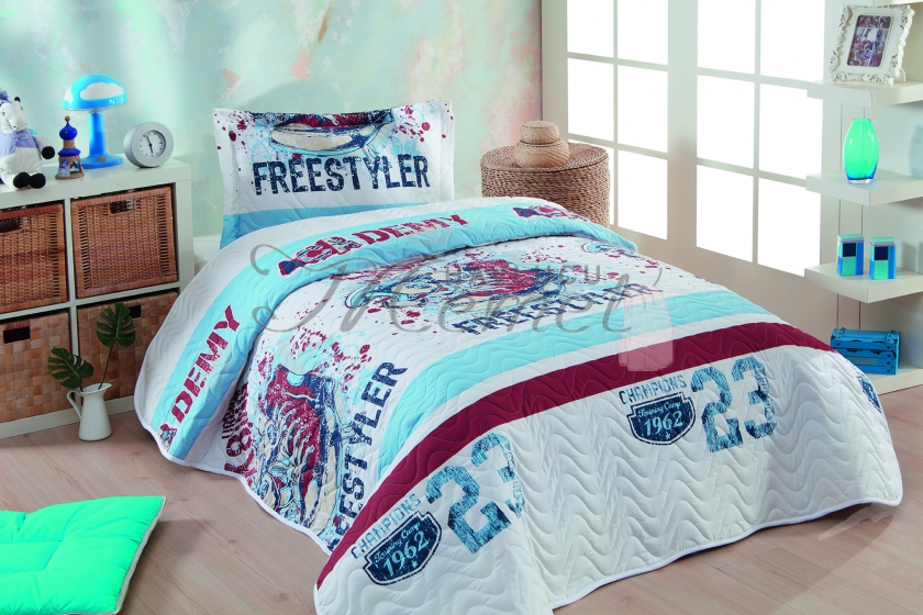 SARRA HOME TEK KİŞİLİK KAPİTONELİ YATAK ÖRTÜSÜ ACADEMY