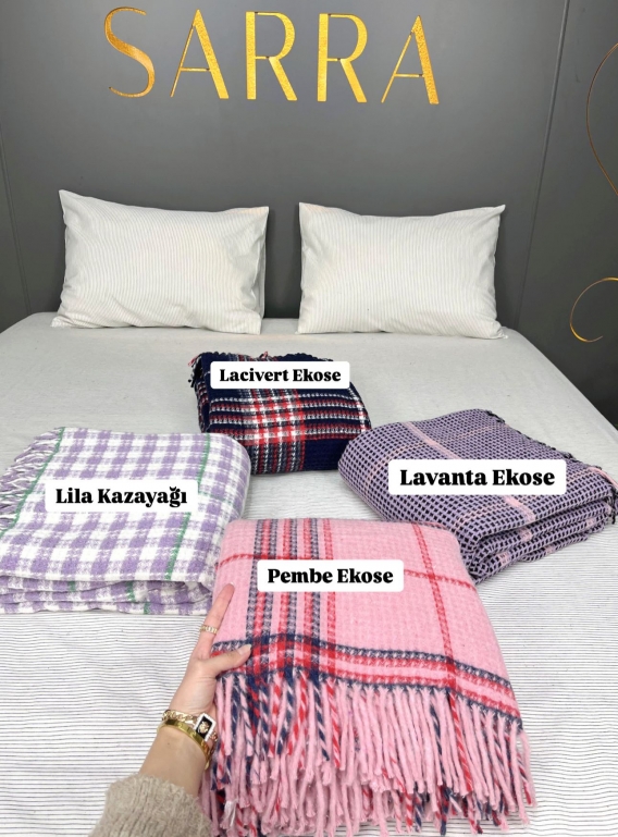 SARRA HOME ÇİFT KİŞİLİK SAÇAKLI BATTANİYE