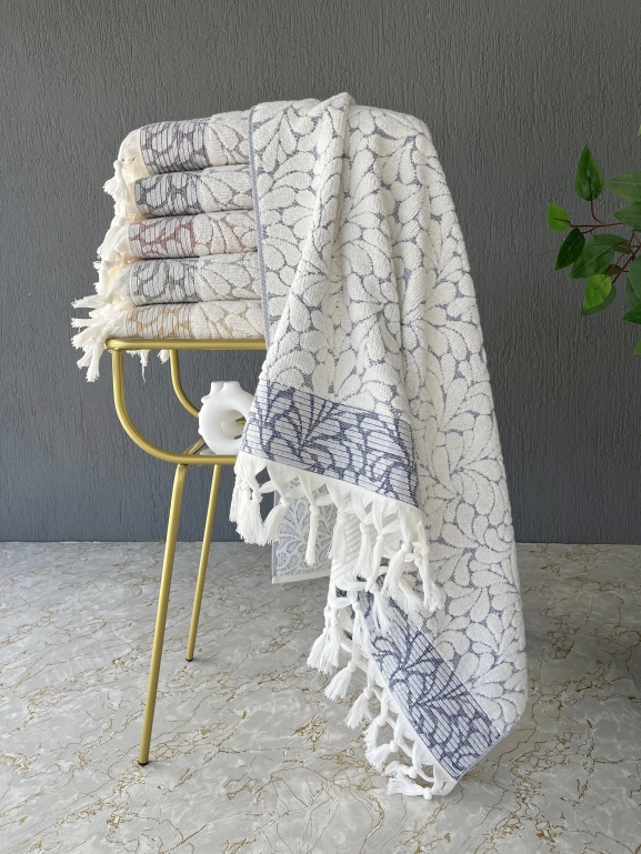 90X150 SARRA SARE BAĞLAMALI DAMLA BANYO HAVLUSU