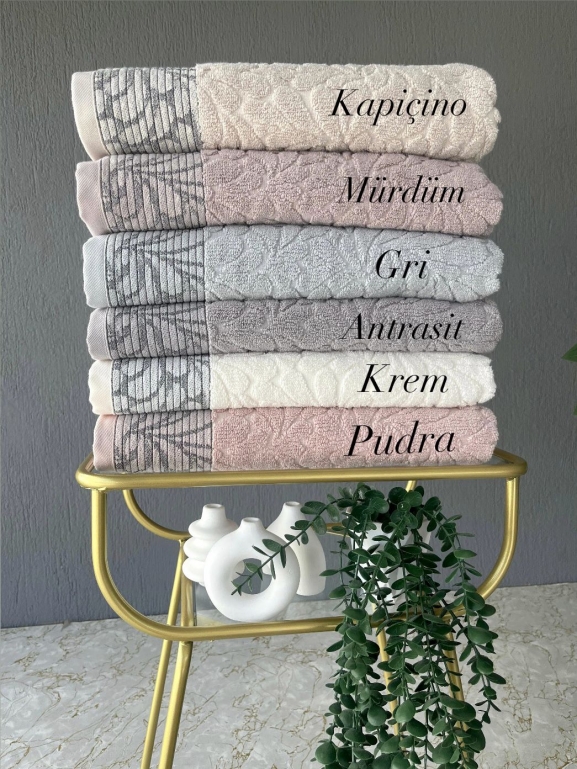 90X150 SARRA SARE DİKİŞLİ DAMLA BANYO HAVLUSU