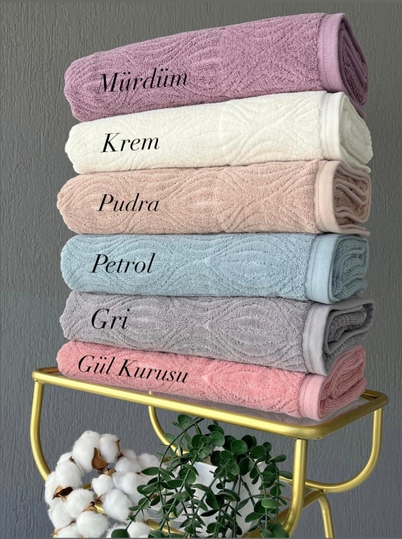90x150 RENKLİ MİDYE BANYO HAVLUSU