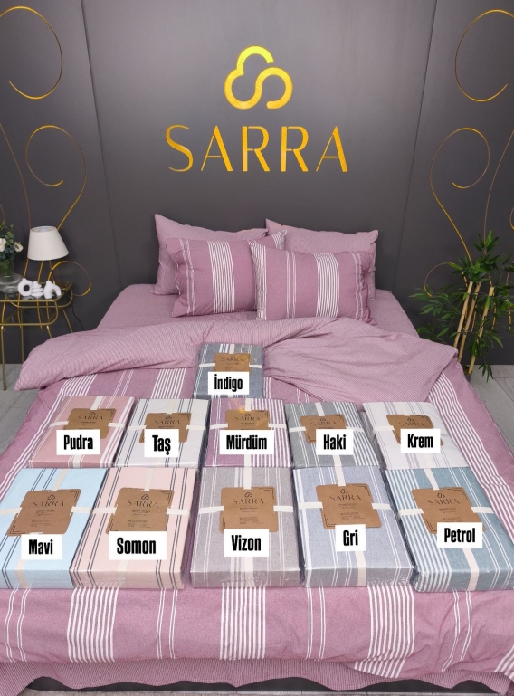 SARRA NATUREL ÇİFT KİŞİLİK NEVRESİM TAKIMI