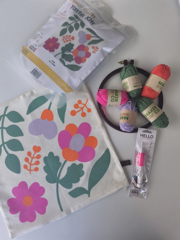 SARRA HOME PUNCH NAKIŞI YASTIK KİTİ