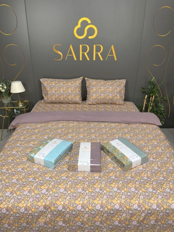 SARRA HOME FLOWERS ÇİFT KİŞİLİK NEVRESİM TAKIMI