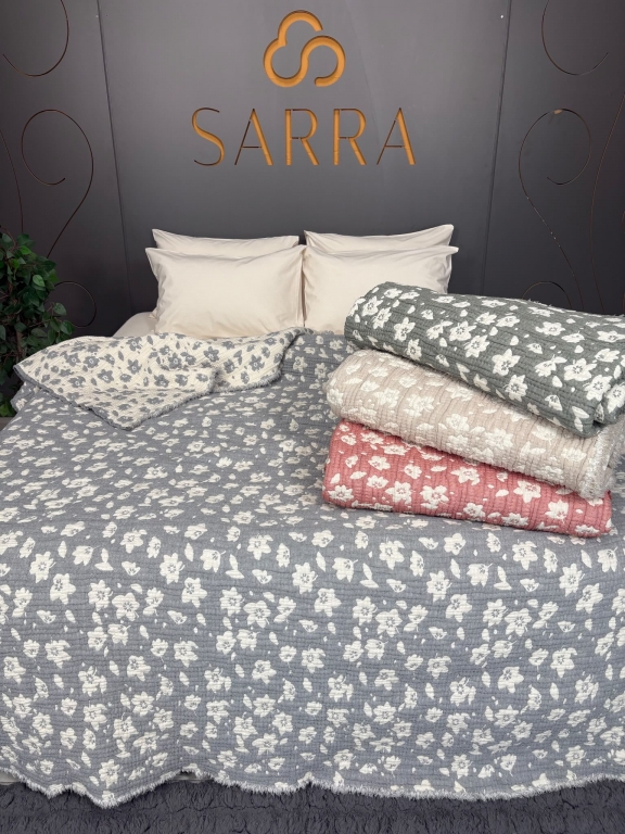 SARRA HOME TEK KİŞİLİK MÜSLİN YATAK ÖRTÜSÜ