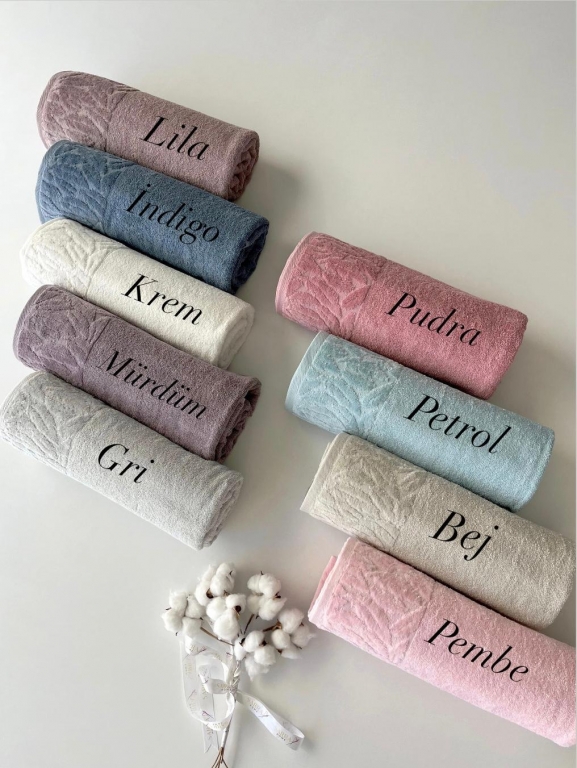 90x150 MYSOFT YAPRAK BANYO HAVLUSU