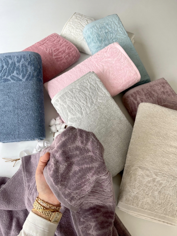 90x150 MYSOFT YAPRAK BANYO HAVLUSU