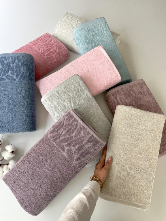 90x150 MYSOFT YAPRAK BANYO HAVLUSU