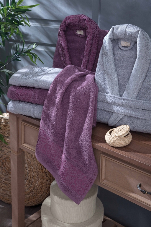 SARRA HOME ESRA AİLE BORNOZ SETİ
