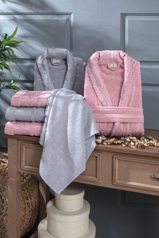 SARRA HOME ESRA AİLE BORNOZ SETİ
