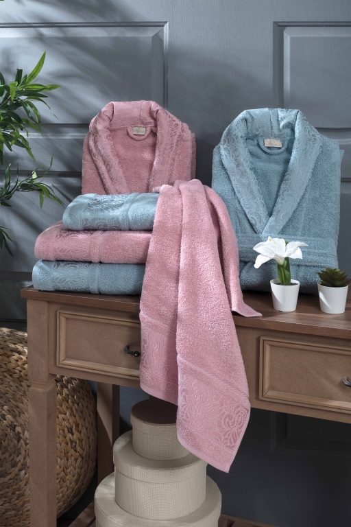 SARRA HOME ESRA AİLE BORNOZ SETİ