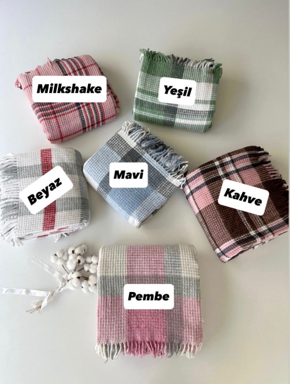 SARRA HOME ÇİFT KİŞİLİK SAÇAKLI BATTANİYE