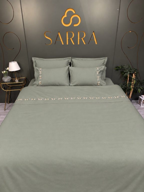 SARRA HOME NAKIŞLI NEVRESİM TAKIMI - MİMOZA