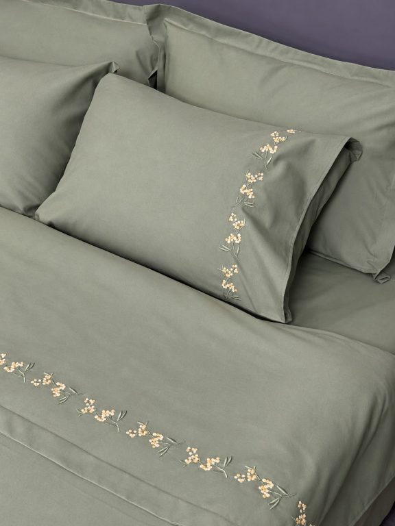 SARRA HOME NAKIŞLI NEVRESİM TAKIMI - MİMOZA