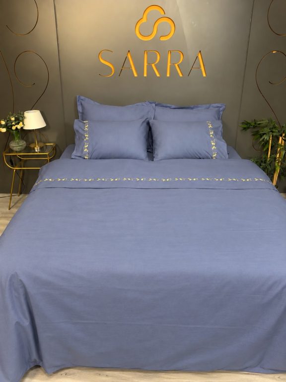 SARRA HOME NAKIŞLI NEVRESİM TAKIMI - MİMOZA