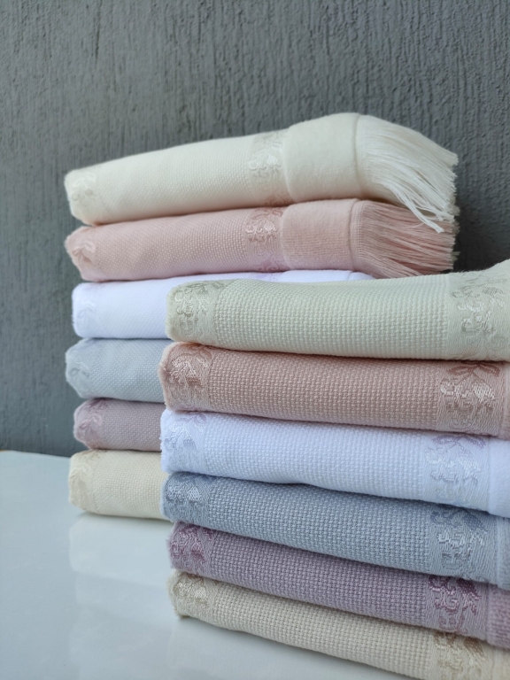 MYSOFT ANALI KIZLI ETAMİN SAÇAKLI HAVLU