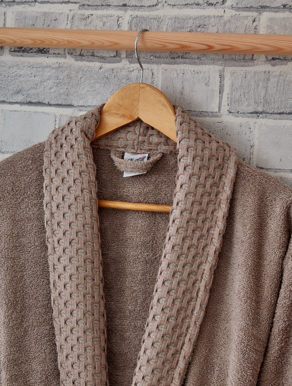 MYSOFT PETEK TEKLİ BORNOZ SETİ