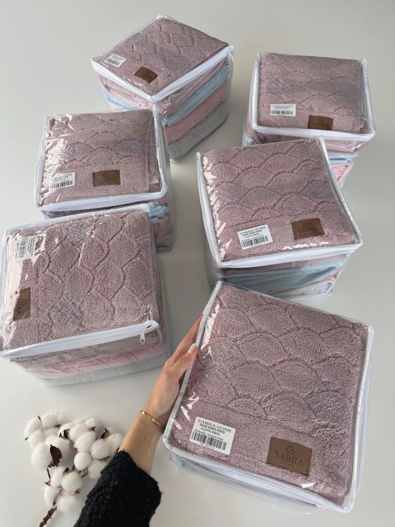 SARRA 4’LÜ 50x90 MİCROCOTTON HAVLU - PETEK