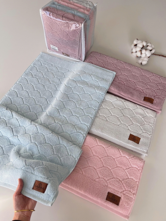 SARRA 4’LÜ 50x90 MİCROCOTTON HAVLU - PETEK