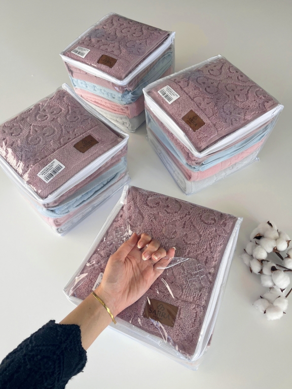 SARRA 4’LÜ 50x90 MİCROCOTTON HAVLU - KARDELEN