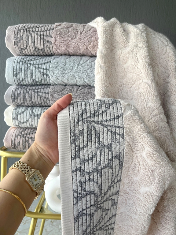 90X150 SARRA SARE DİKİŞLİ DAMLA BANYO HAVLUSU