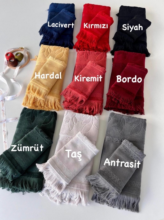 30X50 SARRA KOYU ETAMİN SAÇAKLI HAVLU