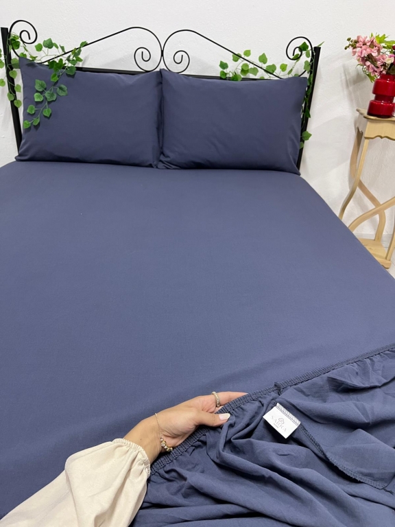 SARRA HOME ÇİFT KİŞİLİK %100 PAMUK LASTİKLİ ÇARŞAF SETİ