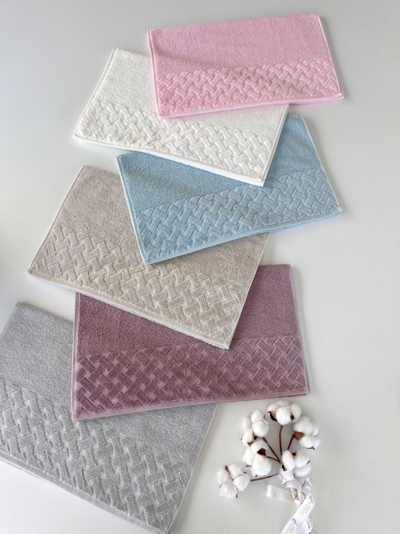 50X90 MYSOFT 6'LI RENKLİ HAVLU - HASIR