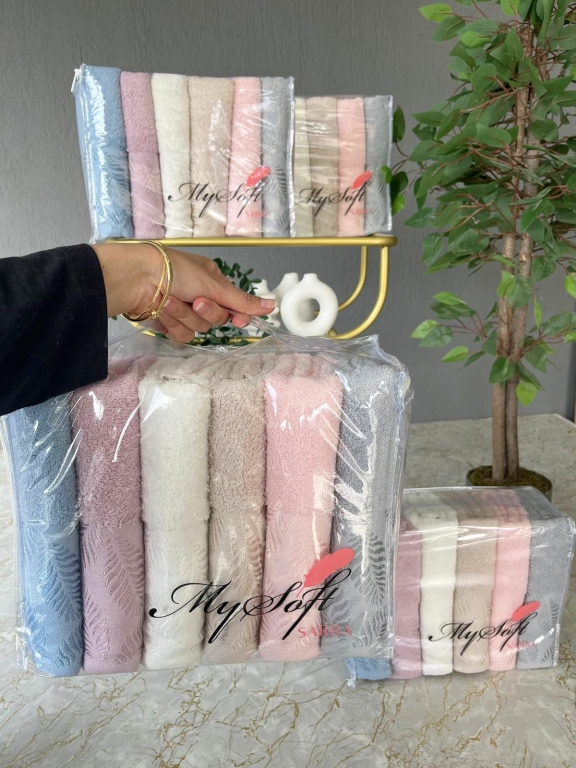 50x90 MYSOFT LAMİNA 6'LI HAVLU