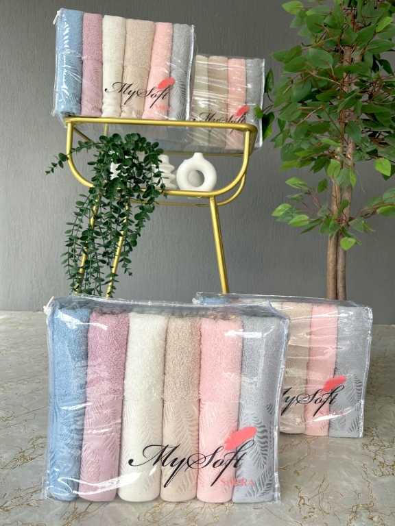 50x90 MYSOFT LAMİNA 6'LI HAVLU
