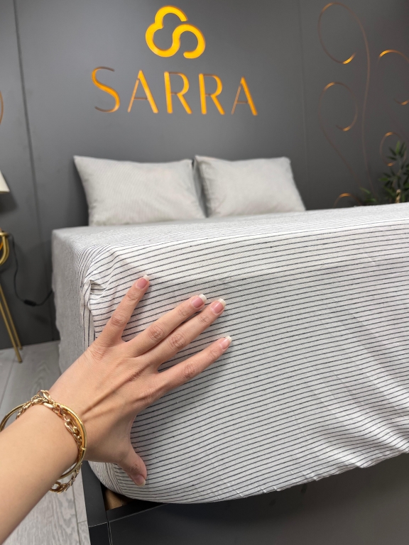 SARRA NATUREL ÇİFT KİŞİLİK ÇARŞAF TAKIMI