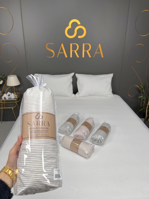 SARRA NATUREL ÇİFT KİŞİLİK ÇARŞAF TAKIMI