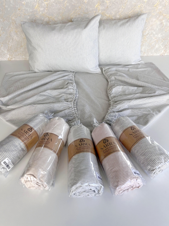 SARRA NATUREL ÇİFT KİŞİLİK ÇARŞAF TAKIMI