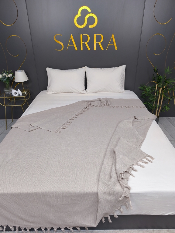 200x230 SARRA ÇİFT KİŞİLİK NATURAL PİKE