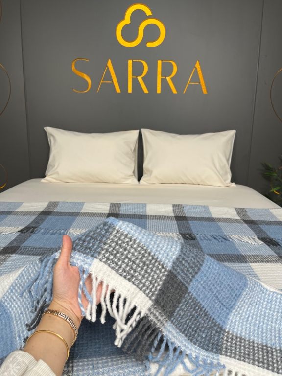 SARRA HOME ÇİFT KİŞİLİK SAÇAKLI BATTANİYE