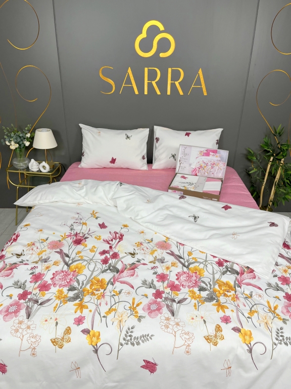 SARRA HOME ÇİFT KİŞİLİK LIGHT NEVRESİM TAKIMI - AUTUMN PEMBE